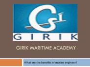 What are the benefits of marine engineer