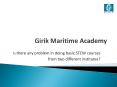 Is there any problem in doing basic STCW courses from two diferent institutes? PowerPoint PPT Presentation