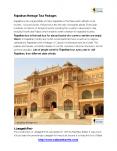 Rajasthan Heritage Tour Packages by Walmart Travels PowerPoint PPT Presentation