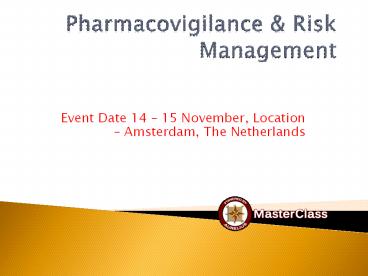 Pharmacovigilance training