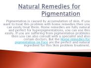 Home Remedies for Hyperpigmentation