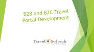 B2B and B2C Travel Portal Development