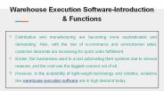 Warehouse Execution Software-Introduction & Functions