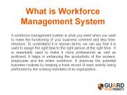 What is Workforce Management System
