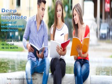 Best IIT JAM, UGC NET, IES, ISS, M.Sc., M.A Coaching Institute in Delhi, Mumbai (2)