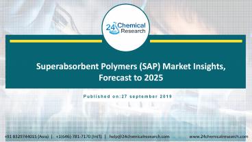 Superabsorbent Polymers Market