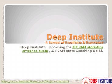 Best coaching for IIT JAM statistics | IIT JAM Coaching (1)