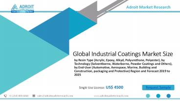 PPT – Industrial Coatings Market Outlook 2019-2025: Top Companies