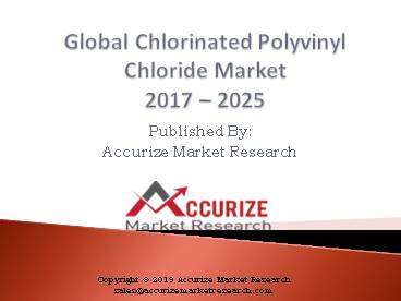 Global Chlorinated Polyvinyl Chloride Market