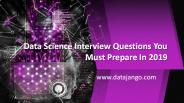 Data Science Interview Question  | Data Jango