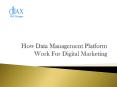How Data Management Platform Work For Digital Marketing PowerPoint PPT Presentation