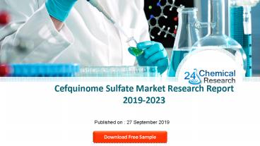 Cefquinome Sulfate Market