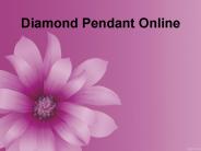 Diamond Pendant Online