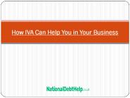 How an IVA can help you in your business