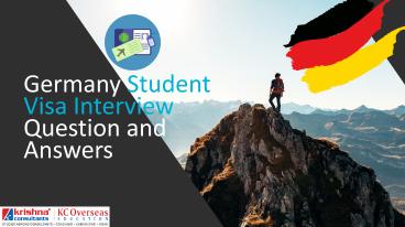 Germany student visa interview question and answers