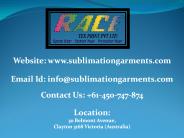 Best Sublimation Garments in Australia