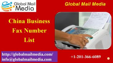 China Business Fax Number List