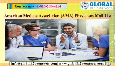 American Medical Association (AMA) Physicians Mail List