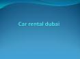 car rental dubai PowerPoint PPT Presentation