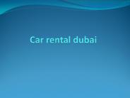 car rental dubai