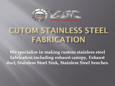 Get Stainless Steel Benches in Melbourne