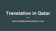 Translation in Qatar PowerPoint PPT Presentation