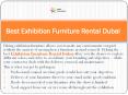 Best Exhibition Furniture Rental Dubai PowerPoint PPT Presentation