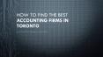 Accounting Firms in Toronto PowerPoint PPT Presentation