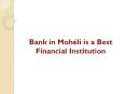 Bank in Mohéli is a Best Financial Institution PowerPoint PPT Presentation