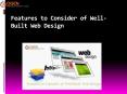 Features to Consider of Well-Built Web Design PowerPoint PPT Presentation