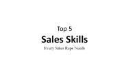 Basic Sales Skills