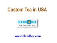 Custom Tea in USA - blendbee.com