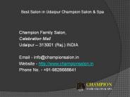 Makeup Artist in Udaipur Champion Salon and Spa