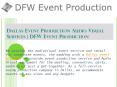 Dallas Event Production Audio Visual Services Company | DFW Event Production PowerPoint PPT Presentation