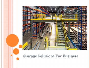 Storage Solutions For Business