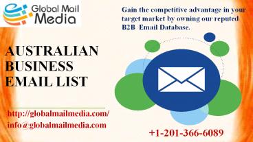 Australian Business Email List