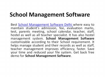 SkuGal best School Management Software Delhi.