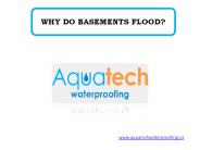 WHY DO BASEMENTS FLOOD?