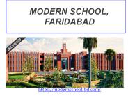 Schools in greater faidabad