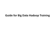 Guide for Big Data Hadoop Training