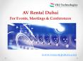 Audio Visual Rental | Sound and Light Rental Dubai PowerPoint PPT Presentation