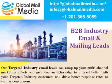 B2B INDUSTRY EMAIL & MAILING LEADS