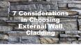 7 Things you Need to Consider While Choosing External Wall Cladding PowerPoint PPT Presentation