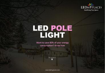LED Pole light heads with photocell