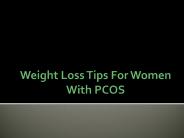 Weight Loss Tips for Women with PCOS