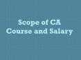 Scope of CA Course and Salary PowerPoint PPT Presentation
