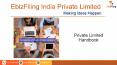 Private Limited Company Registration, PVT Ltd Registration @ ebizfiling.com PowerPoint PPT Presentation