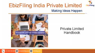 Private Limited Company Registration, PVT Ltd Registration @ ebizfiling.com (1)