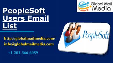 PeopleSoft Users Email List