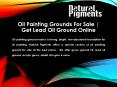 Oil Painting Grounds For Sale | Get Lead Oil Ground Online